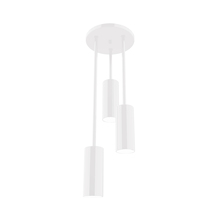 Montclair Light Works STH440-44 - Martin 3-Light Stem Hung Pendant, White
