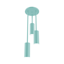 Montclair Light Works STH440-48 - Martin 3-Light Stem Hung Pendant, Sea Green