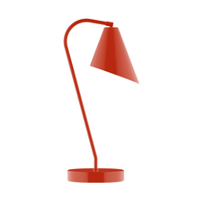 Montclair Light Works TLC415-26 - 23" Jasmine Table Lamp, Vermillion