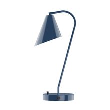 Montclair Light Works TLC415-50 - 23" Jasmine Table Lamp, Navy