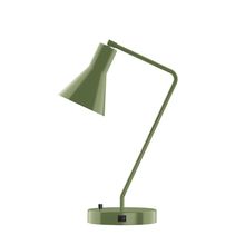 Montclair Light Works TLD436-22-L10 - 21" Flare LED Table Lamp, Fern Green
