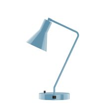 Montclair Light Works TLD436-54 - 21" Flare Table Lamp, Light Blue