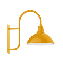 Montclair Light Works WMF109-21 - 18" Cafe shade, wall mount light, Bright Yellow