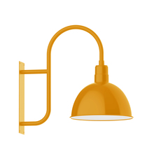 Montclair Light Works WMF117-21 - 16" Deep Bowl shade, wall mount light, Bright Yellow