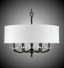 American Brass & Crystal CH5425-35S-37G-ST-GL - 24 inch Kensington Drum Shade Chandelier