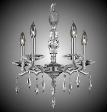 American Brass & Crystal CH5502-G-37G-ST - 5 Light Kaya Chandelier