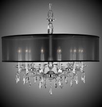 American Brass & Crystal CH5607-G-38G-ST-GL - 36 inch Kaya Drum Shade Chandelier