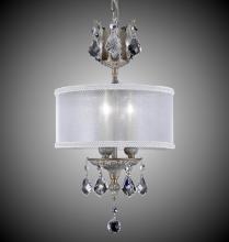 American Brass & Crystal CH6500-A-16G-PI-HL - 3 Light Llydia Pendant