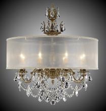American Brass & Crystal CH6542-A-12G-ST-PG - 8 Light Llydia Chandelier