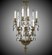 American Brass & Crystal CH9009-A-21S-ST - 9 Light Blairsden Chandelier