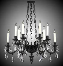 American Brass & Crystal CH9015-O-01G-ST - 12 Light Blairsden Chandelier Pendant Large
