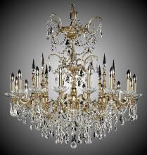American Brass & Crystal CH9383-A-13S-PI - 16 Light Venetian Chandelier