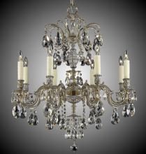 American Brass & Crystal CH9714-A-10G-ST - 8 Light Marlena Chandelier
