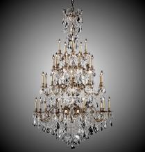 American Brass & Crystal CH9827-O-10W-PI - 35 Light Bellagio Chandelier