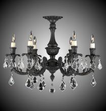 American Brass & Crystal FM2016-A-05S-PI - 6 Light Finisterra Flush Mount
