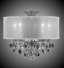 American Brass & Crystal FM6511-A-07G-PI-GL - 5 Light Llydia Semi Flush