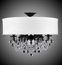 American Brass & Crystal FM6521-A-08G-PI-PG - 6 Light Llydia Semi Flush
