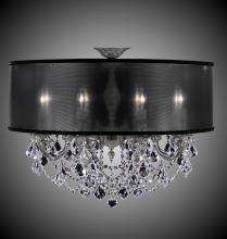 American Brass & Crystal FM6541-A-10G-ST-HL - 8 Light Llydia Semi Flush