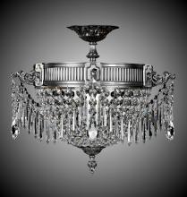 American Brass & Crystal FM8011-P-10G - 3 Light Valencia Flush Mount