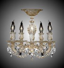 American Brass & Crystal FM9501-O-03G - 5 Light Rosetta Flush Mount