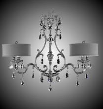 American Brass & Crystal IL9662-A-07G-ST-HL - 6 Light Chateau Island Light