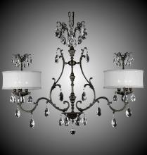 American Brass & Crystal IL9667-A-10G-PI-GL - 10 Light Chateau Island Light