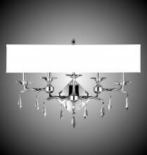American Brass & Crystal WS5663-G-37G-38G-ST-GL - 4 Light Kaya Rectangular Shade Wall Sconce