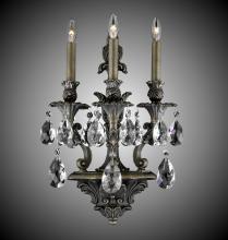 American Brass & Crystal WS9083-O-08G-PI - 3 Light Blairsden Wall Sconce