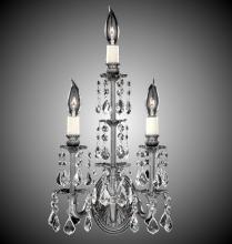 American Brass & Crystal WS9479-U-13S-PI - 3 Light Stem Wall Sconce
