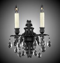 American Brass & Crystal WS9482-O-13S-ST - 2 Light Filigree Wall Sconce