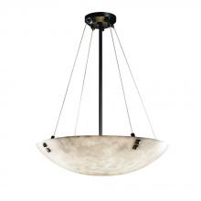 Justice Design Group CLD-9662-25-MBLK-F2 - 24" Pendant Bowl w/ Pair Square Finials