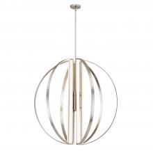 Justice Design Group NSH-4304-NCKL - Liv 36" LED 7-Light Chandelier