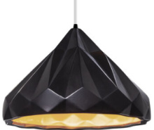 Justice Design Group CER-6450-CBGD-MBLK-BEIG-TWST - Geometric 1-Light Pendant