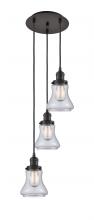 Innovations Lighting 113F-3P-OB-G192 - Bellmont - 3 Light - 13 inch - Oil Rubbed Bronze - Cord hung - Multi Pendant