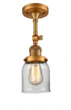 Innovations Lighting 201F-BB-G52-LED - Bell - 1 Light - 5 inch - Brushed Brass - Adjustable Semi-Flush Mount