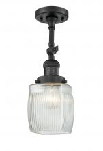Innovations Lighting 201F-BK-G302 - Colton - 1 Light - 6 inch - Matte Black - Adjustable Semi-Flush Mount