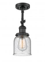 Innovations Lighting 201F-BK-G54 - Bell - 1 Light - 5 inch - Matte Black - Adjustable Semi-Flush Mount
