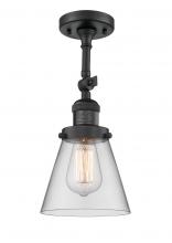 Innovations Lighting 201F-BK-G62 - Cone - 1 Light - 6 inch - Matte Black - Adjustable Semi-Flush Mount