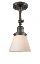 Innovations Lighting 201F-OB-G61-LED - Cone - 1 Light - 6 inch - Oil Rubbed Bronze - Adjustable Semi-Flush Mount