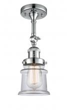 Innovations Lighting 201F-PC-G182S - Canton - 1 Light - 5 inch - Polished Chrome - Adjustable Semi-Flush Mount