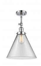 Innovations Lighting 201F-PC-G42-L - Cone - 1 Light - 12 inch - Polished Chrome - Adjustable Semi-Flush Mount
