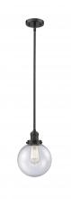 Innovations Lighting 201S-OB-G204-8-LED - Beacon - 1 Light - 8 inch - Oil Rubbed Bronze - Stem Hung - Mini Pendant