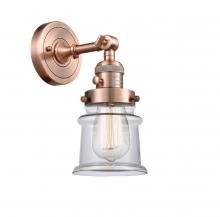 Innovations Lighting 203SW-AC-G182S-LED - Canton - 1 Light - 5 inch - Antique Copper - Adjustable Sconce