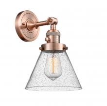 Innovations Lighting 203SW-AC-G44-LED - Cone - 1 Light - 8 inch - Antique Copper - Adjustable Sconce