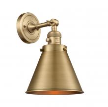 Innovations Lighting 203SW-BB-M13-BB-LED - Appalachian - 1 Light - 8 inch - Brushed Brass - Adjustable Sconce