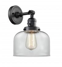 Innovations Lighting 203SW-BK-G72-LED - Bell - 1 Light - 8 inch - Matte Black - Adjustable Sconce