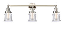 Innovations Lighting 205-PN-G182S - Canton - 3 Light - 30 inch - Polished Nickel - Bath Vanity Light