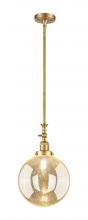 Innovations Lighting 206-SG-G208-10 - Beacon - 1 Light - 10 inch - Satin Gold - Stem Hung - Adjustable Mini Pendant