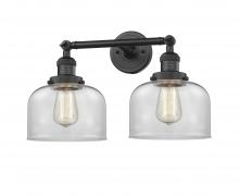 Innovations Lighting 208-BK-G72-LED - Bell - 2 Light - 19 inch - Matte Black - Adjustable Bath Vanity Light