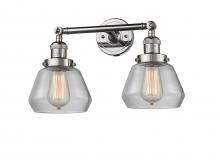 Innovations Lighting 208-PN-G172-LED - Fulton - 2 Light - 17 inch - Polished Nickel - Adjustable Bath Vanity Light